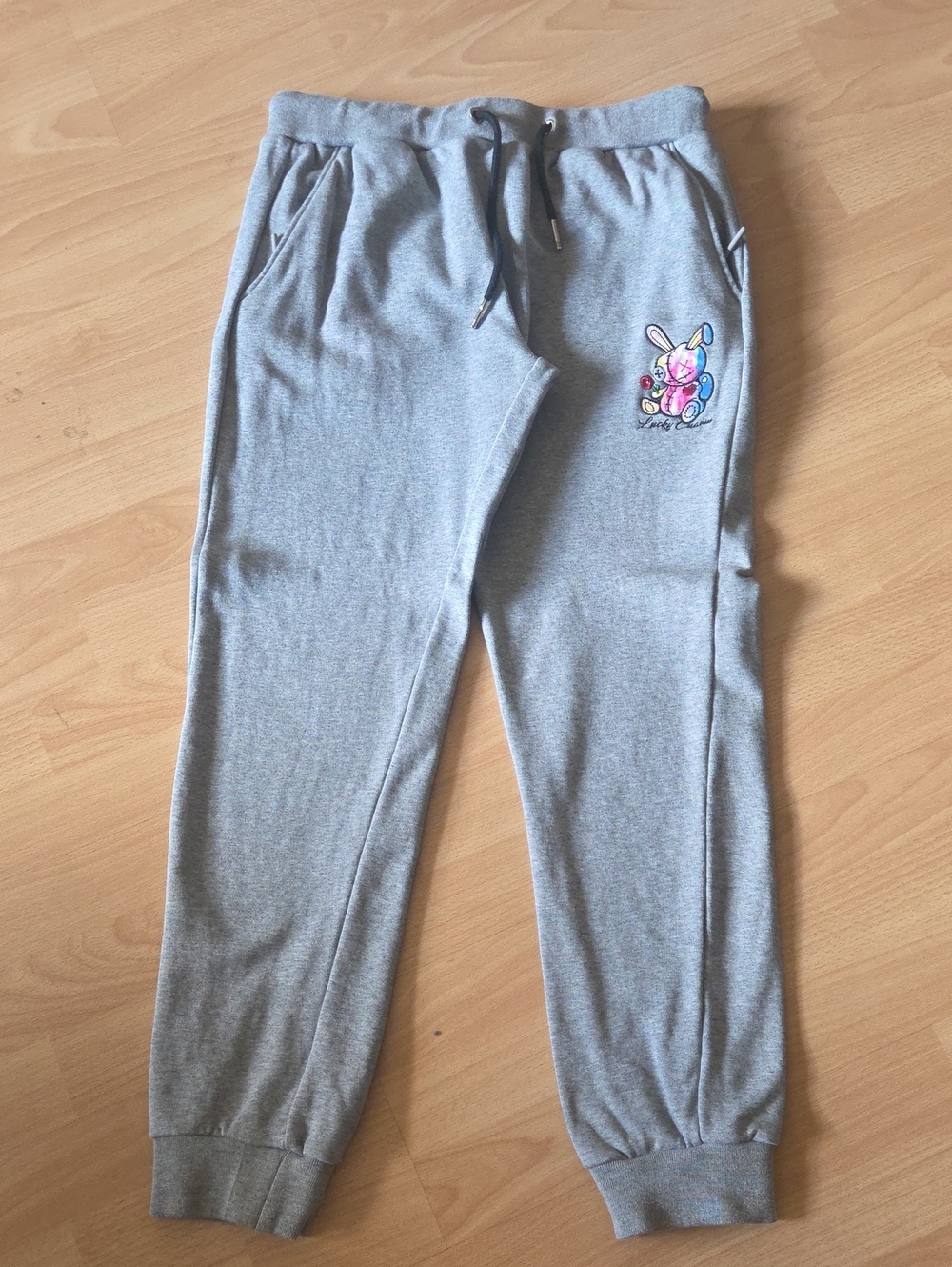 Lucky Charm Bunny Gray Jogger Sweatpants